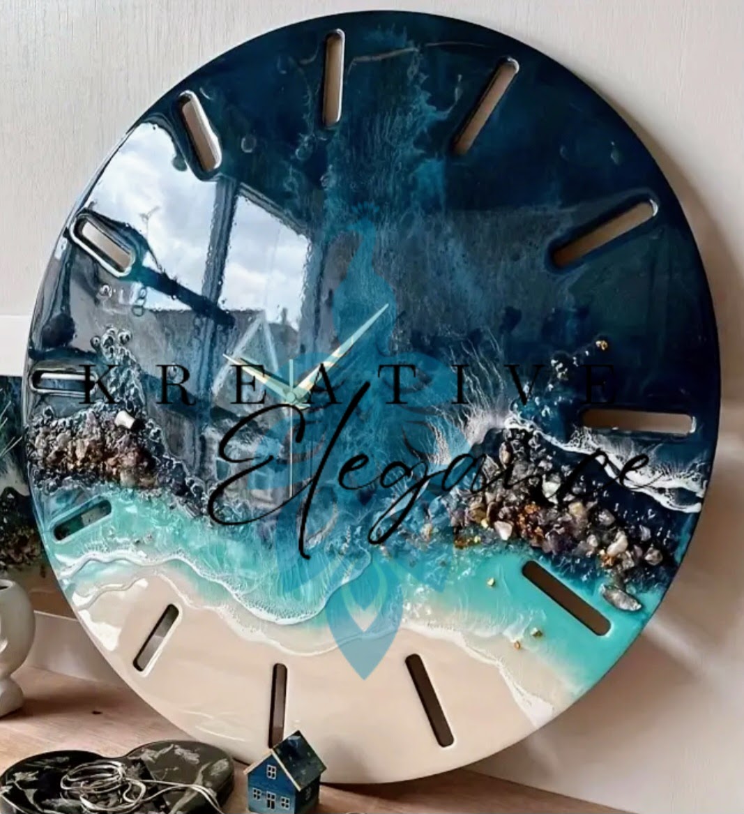 Clock, Resin Handmade