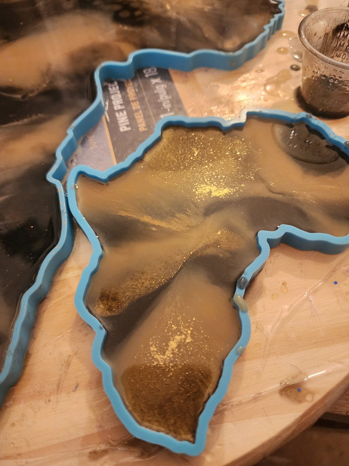 Mother Africa tray w/coasters