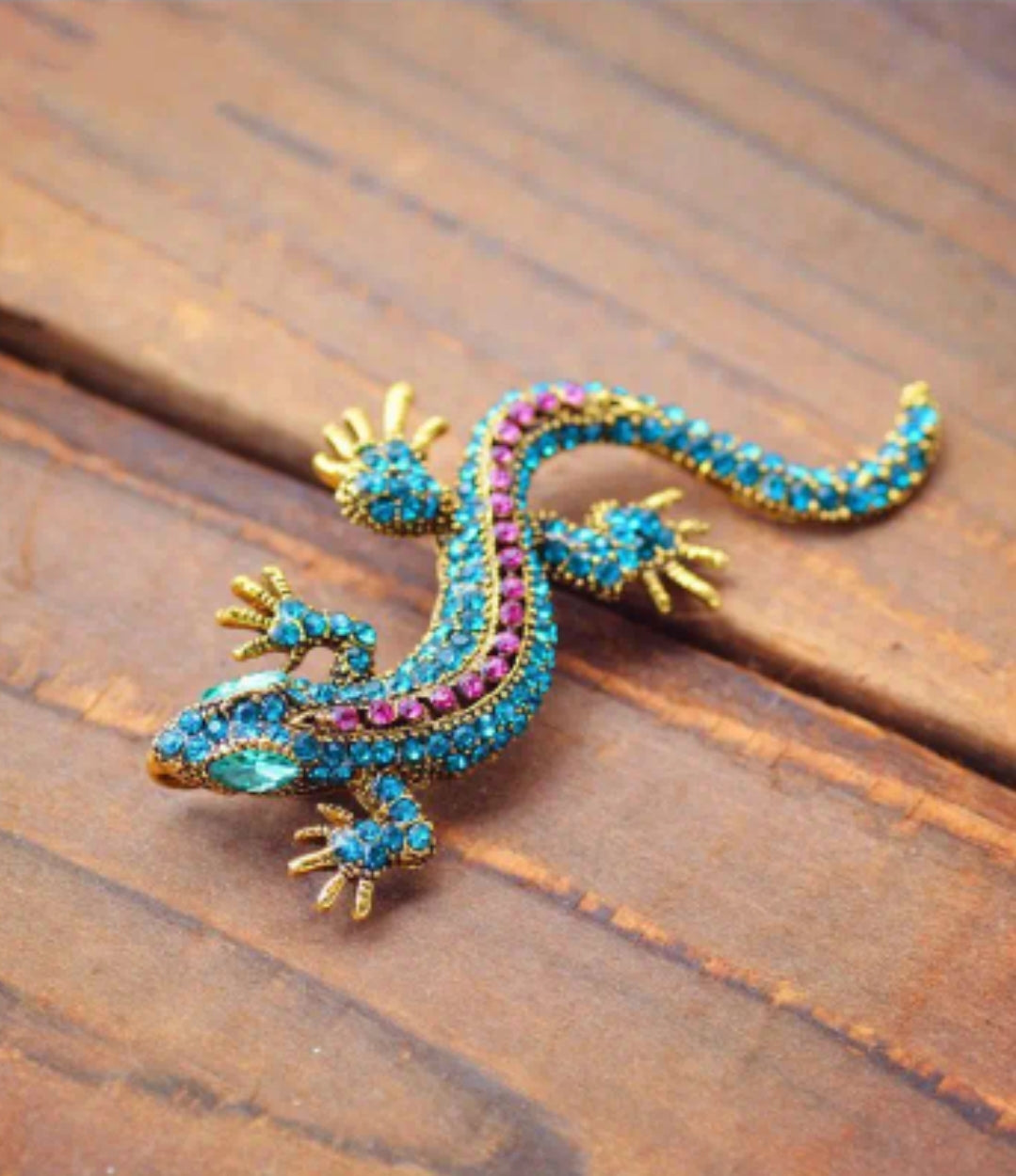Gecko Brooches